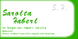 sarolta haberl business card